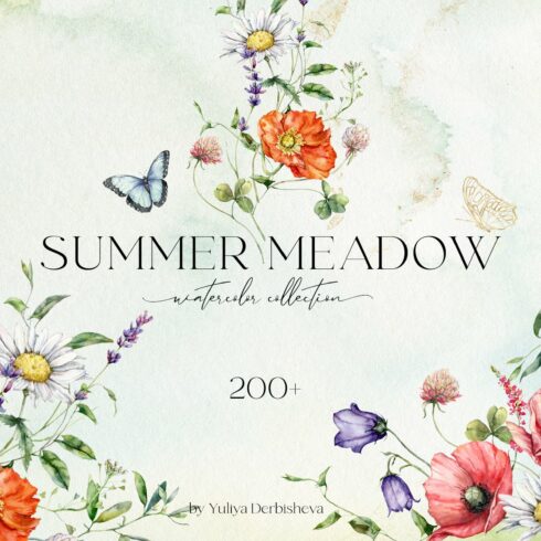 SUMMER MEADOW wildflower watercolor cover image.