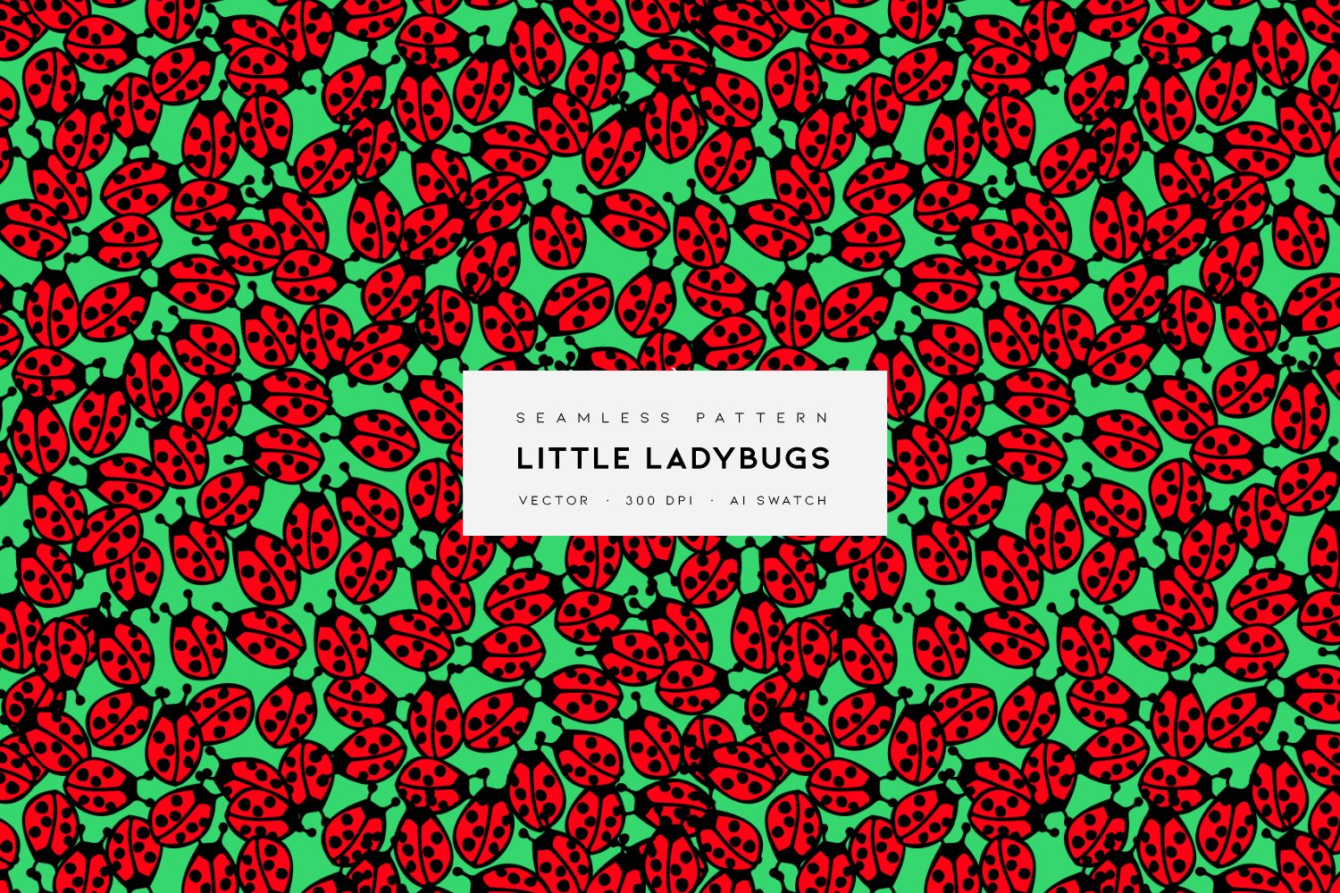 Little Ladybugs | Vector Pattern cover image.