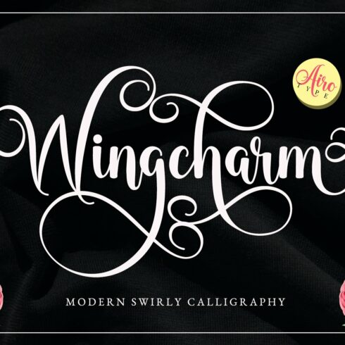 Wingcharm - Swirly Script Font cover image.