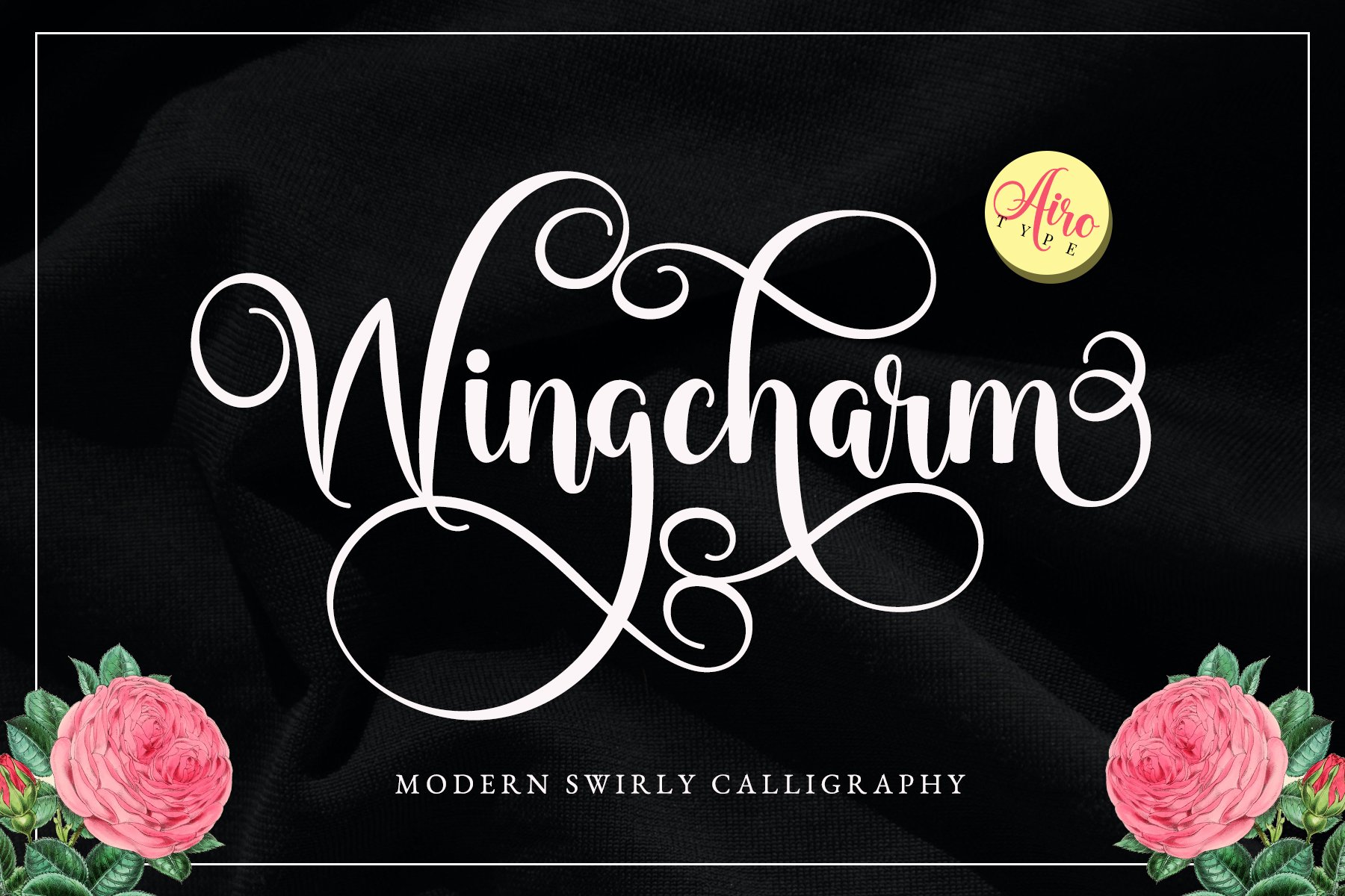Wingcharm - Swirly Script Font cover image.