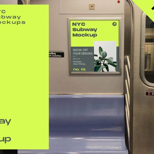 NYC Subway Billboard Mockup cover image.