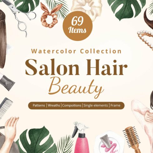 Salon Hair Beauty Watercolor cover image.