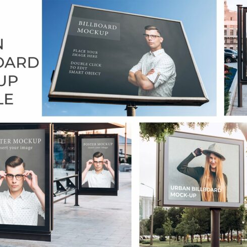 Urban billboard mock-up bundle cover image.