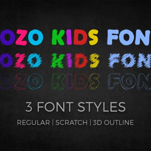 ZoZo Kids Font cover image.
