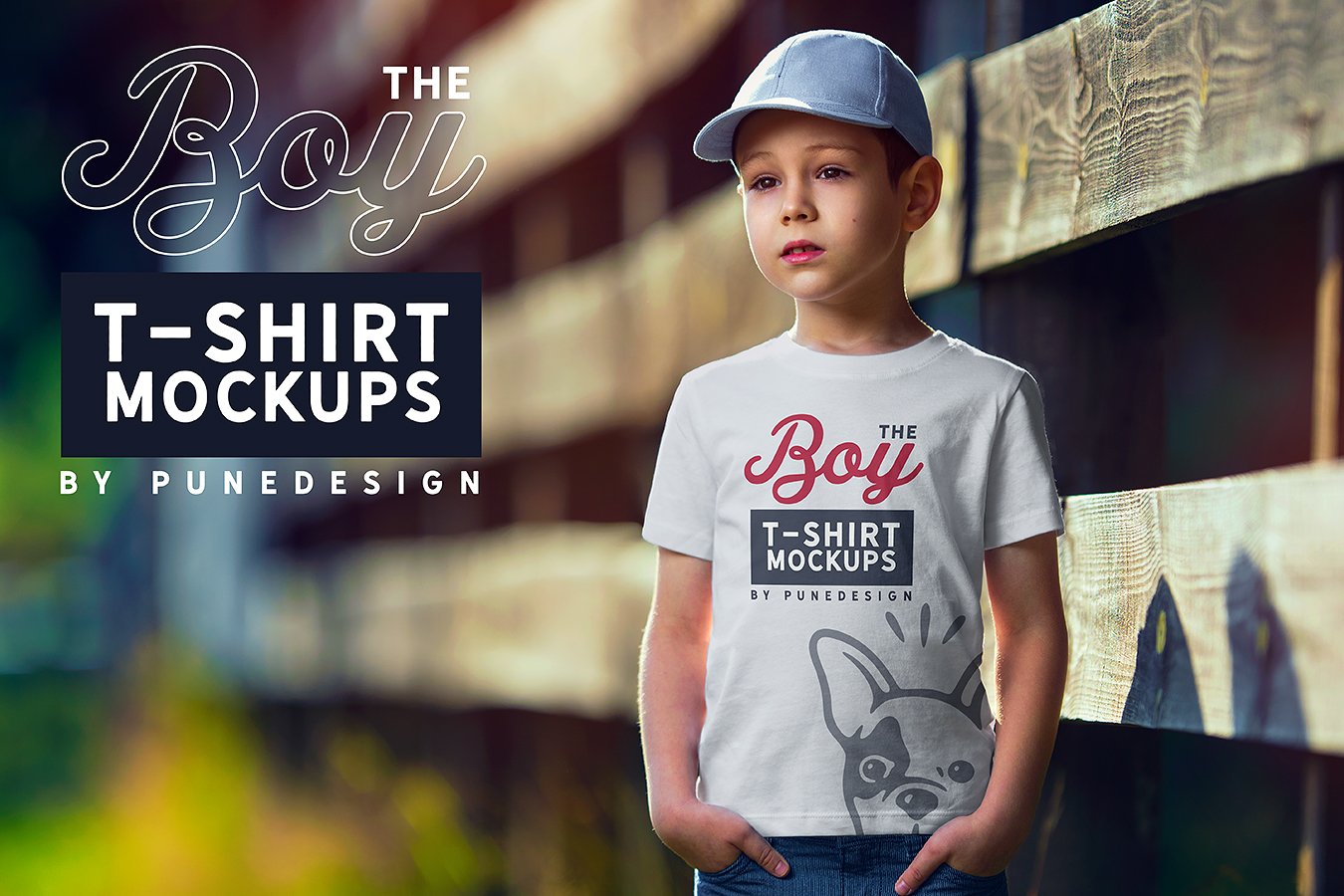 Boy T-Shirt Mock-Up Set cover image.