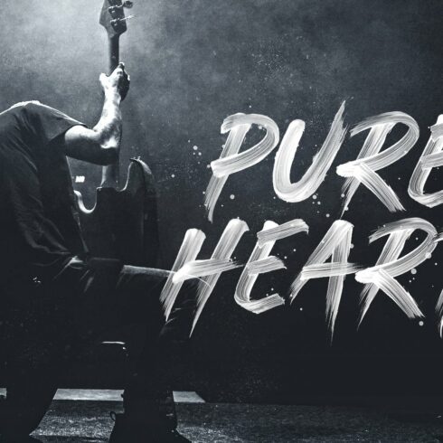 Pure Heart - OpenType SVG Brush Font cover image.