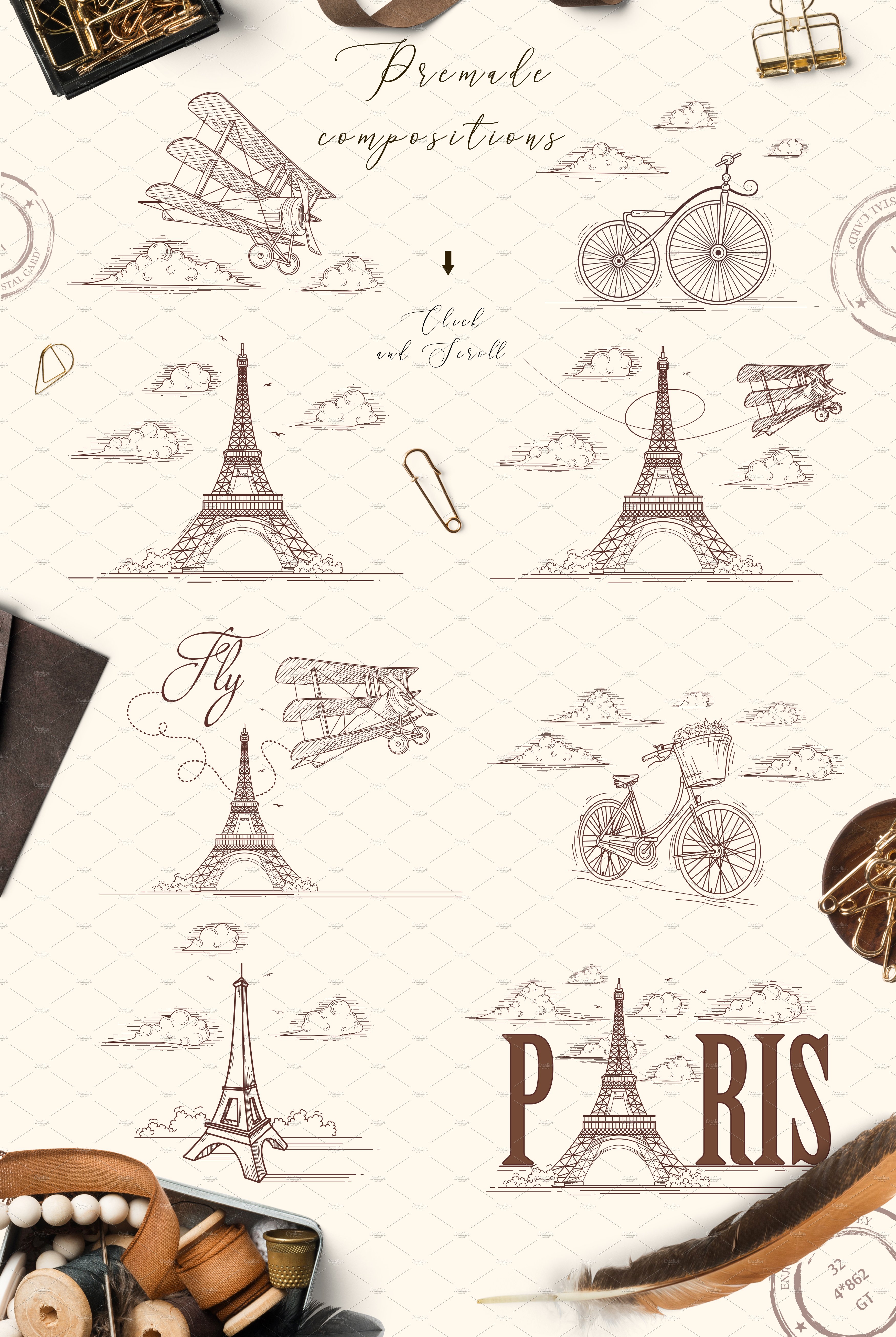 PARIS VINTAGE SET preview image.