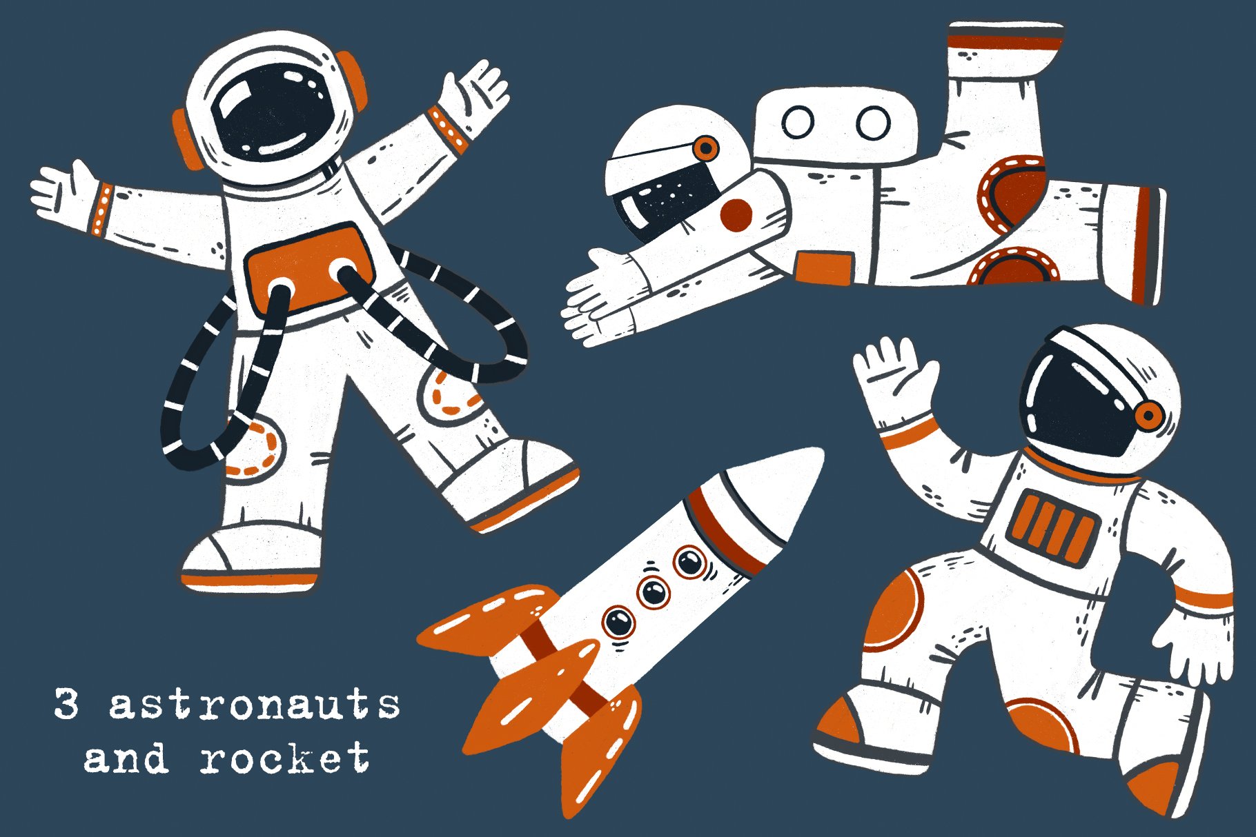 Simply Cosmos - Clip Art Set preview image.