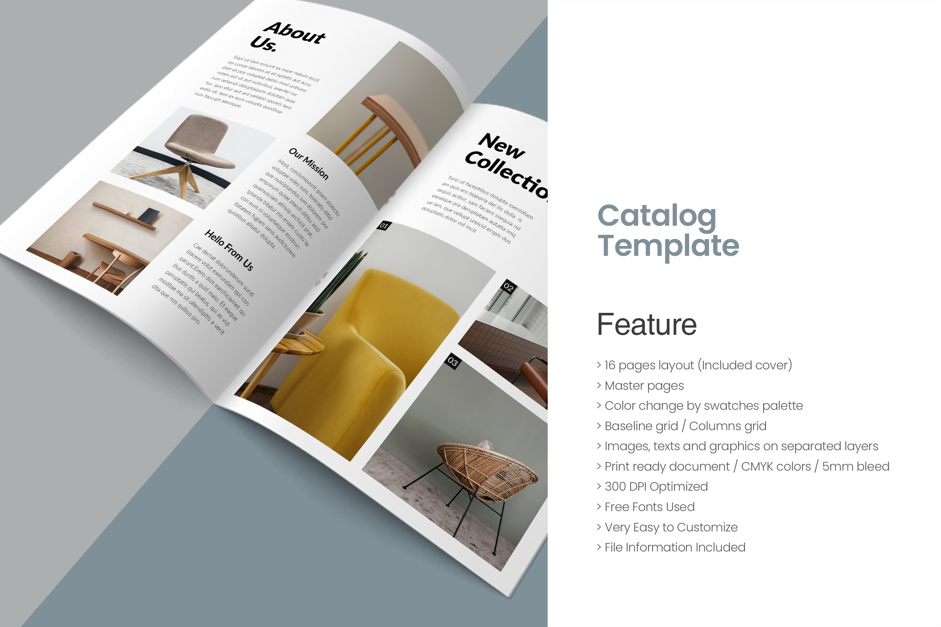 Product Catalog Template preview image.