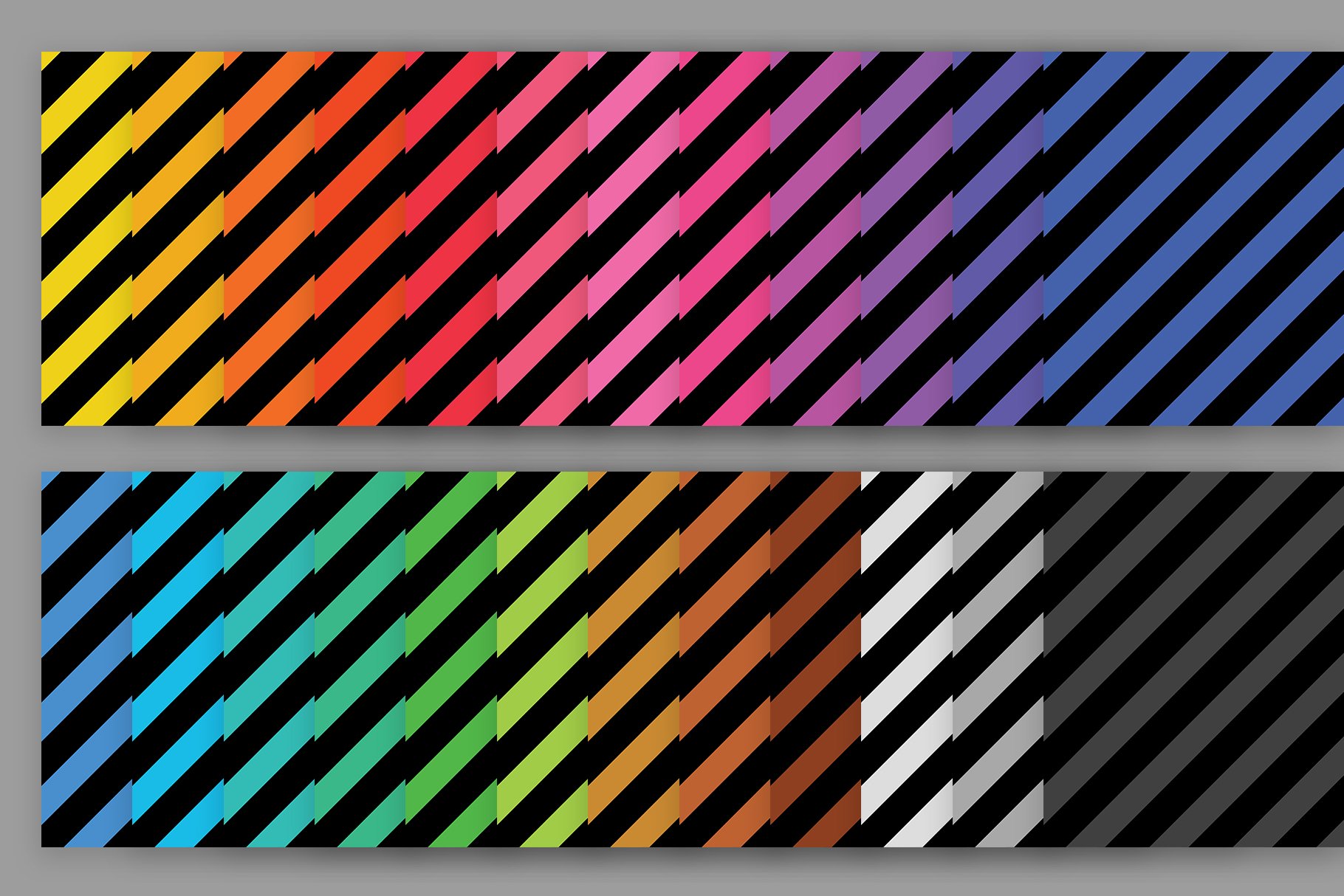 Black Rainbow Seamless Stripes preview image.