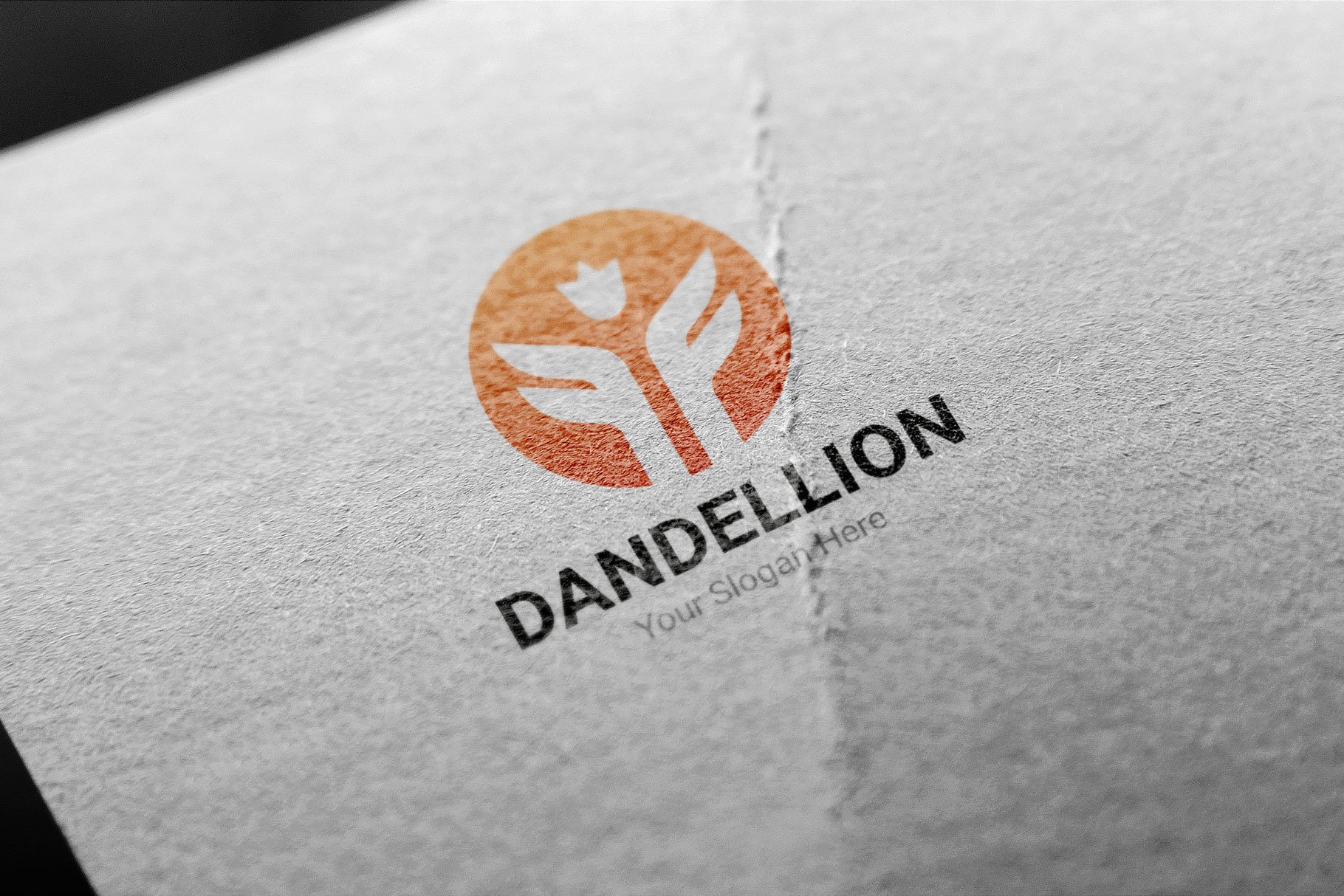 Dandelion Logo Template preview image.