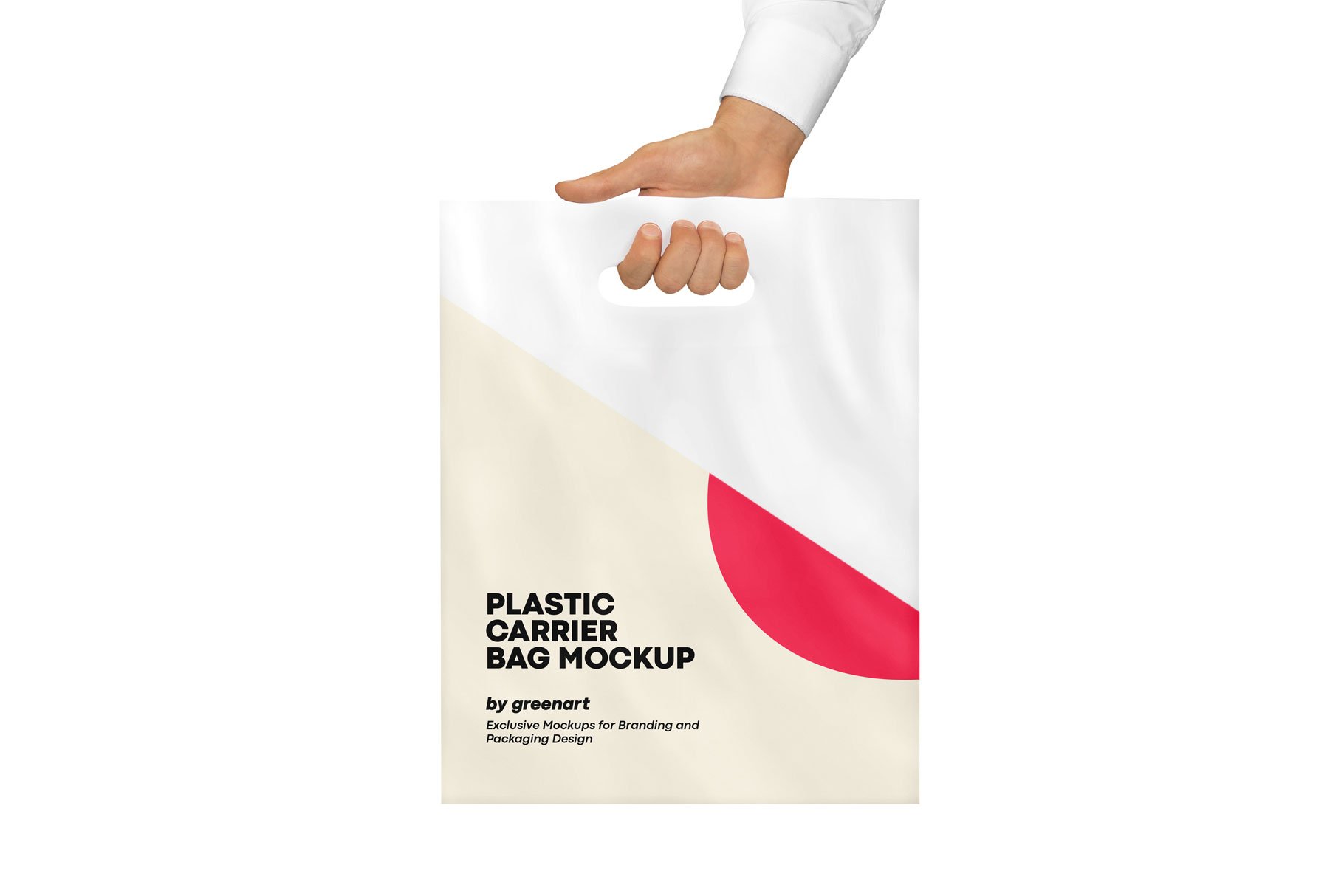 Plastic Carrier Bag Mockup preview image.