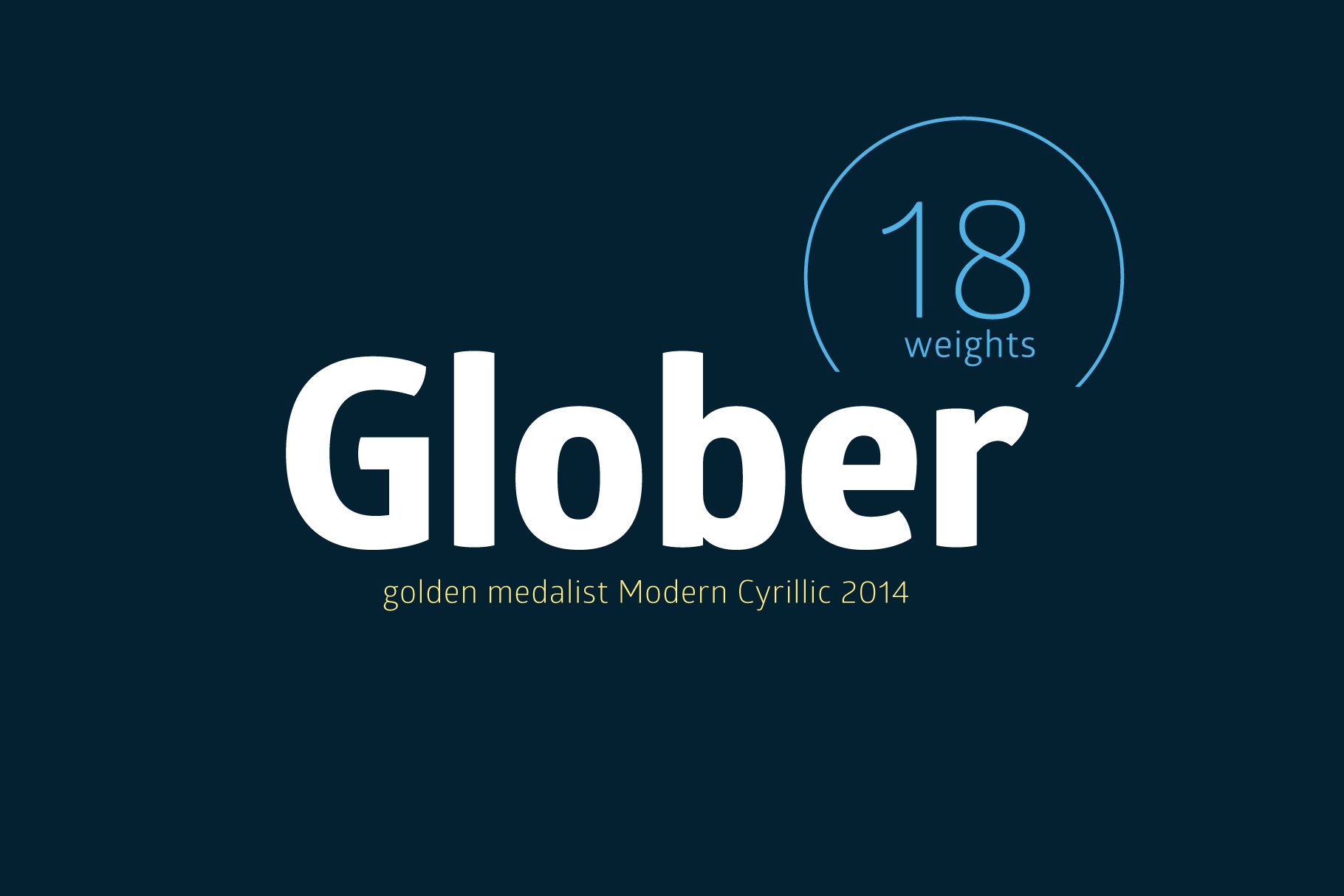 Glober Font Family preview image.