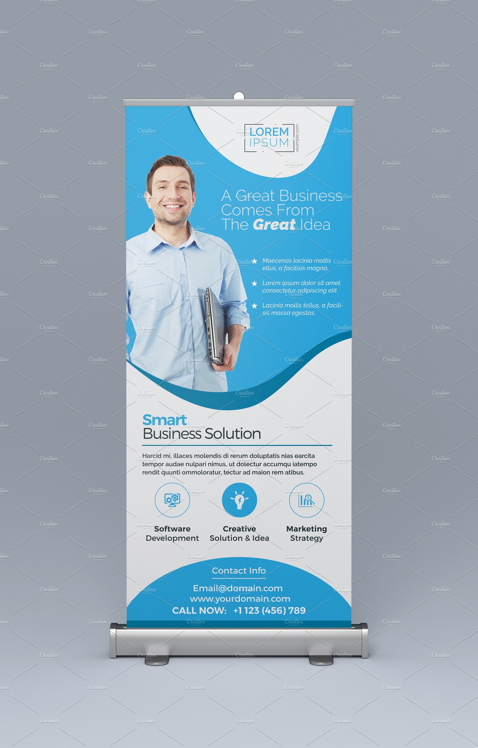 Clean Roll Up Banner preview image.