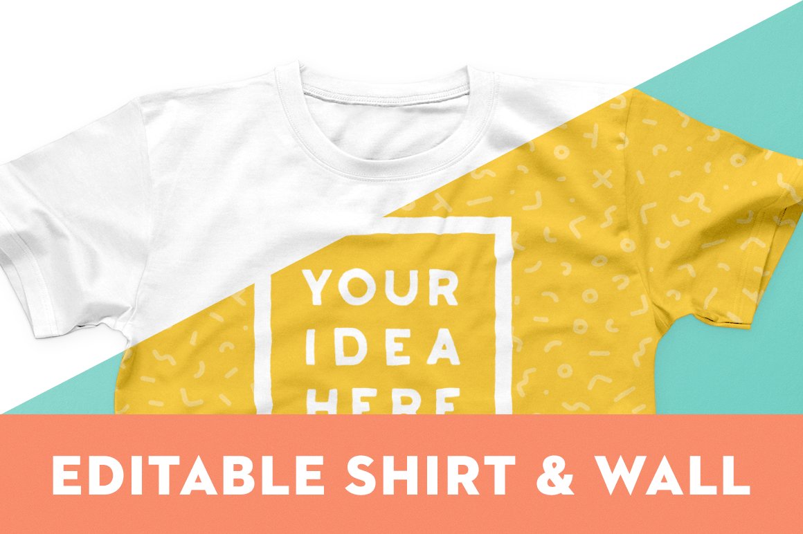 T-Shirt Mockup Template preview image.