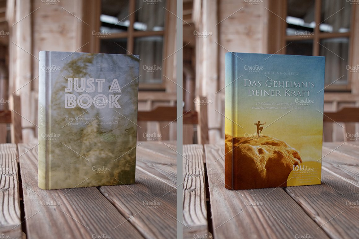 Authentic Book Mockups Vol. 01 preview image.