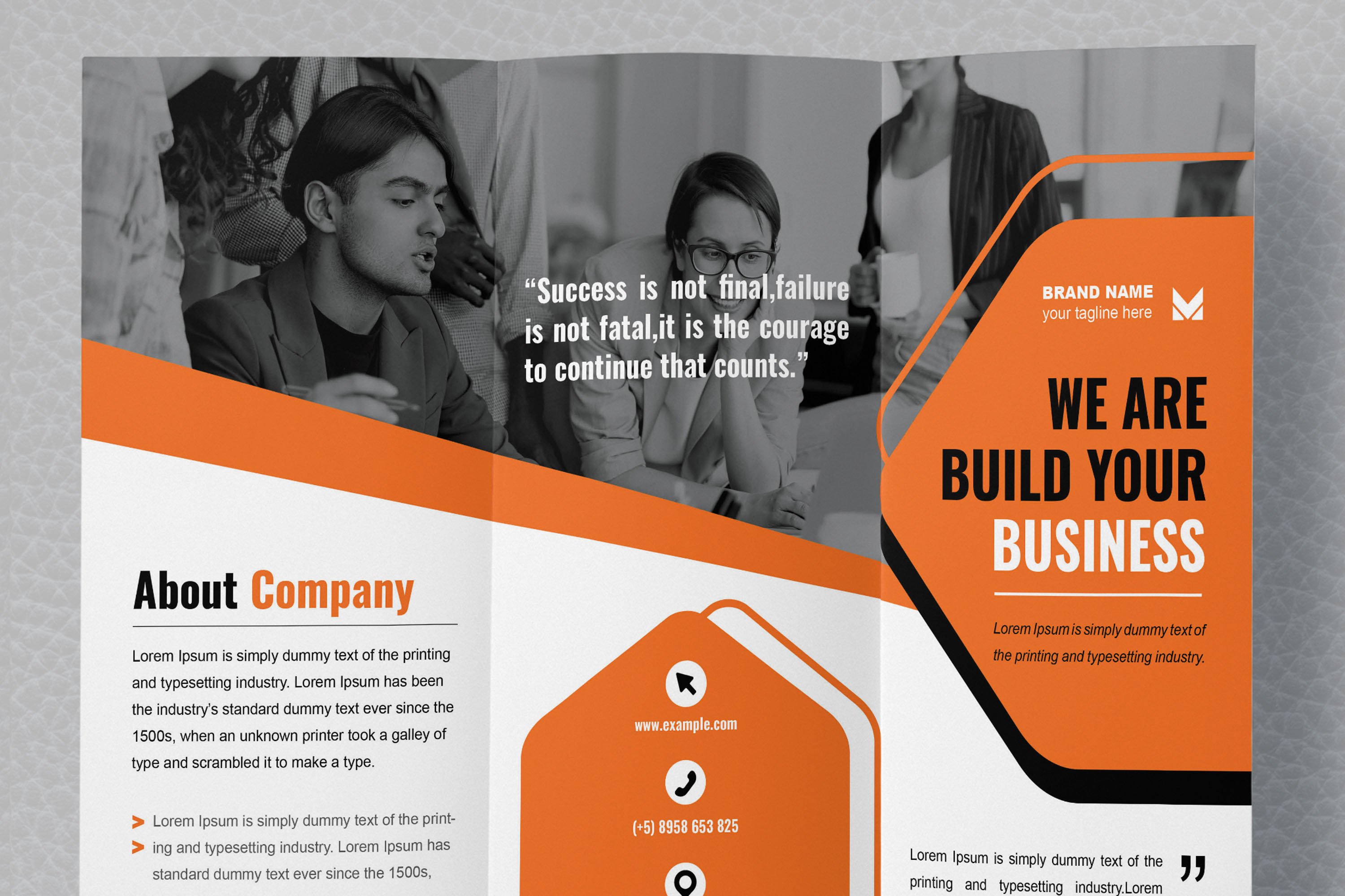 Trifold Brochure Layout preview image.