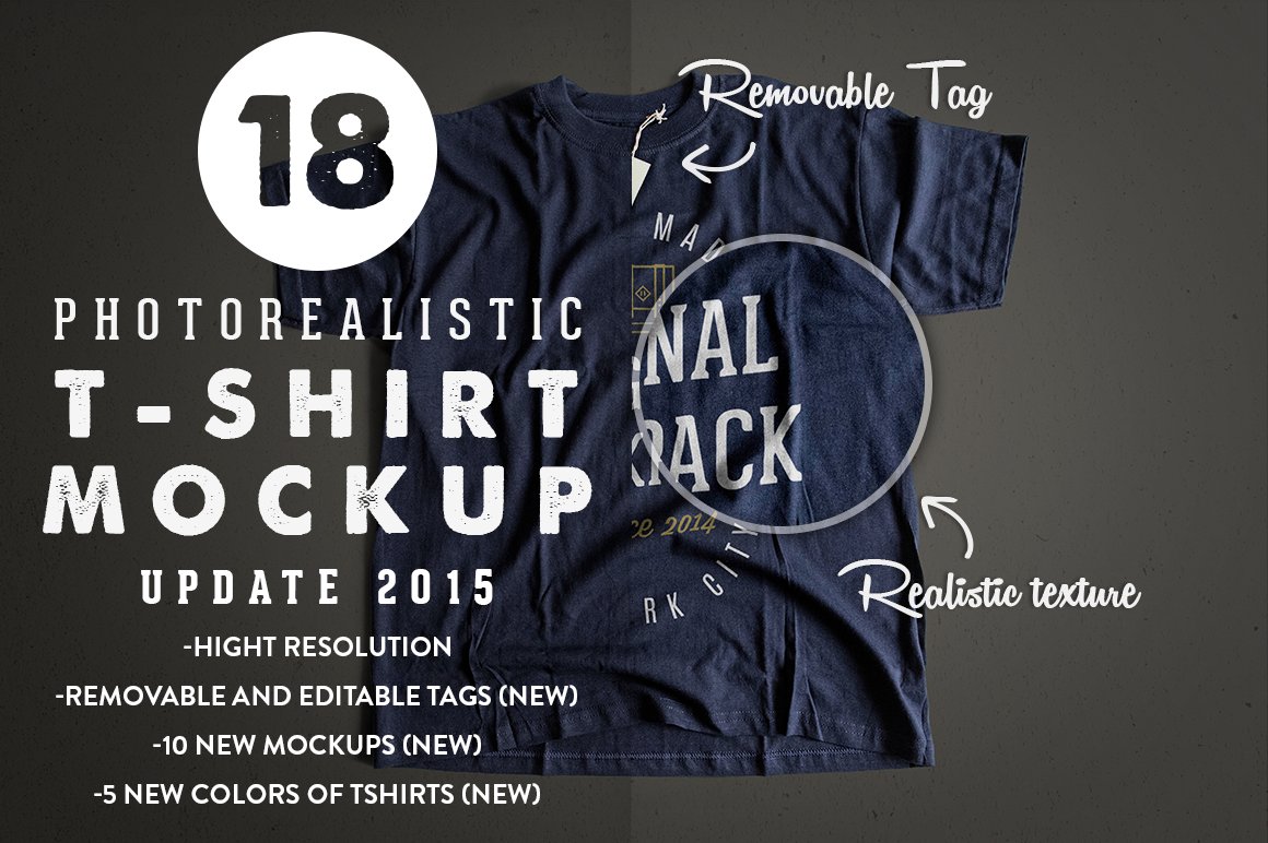 Photorealistic T-Shirt Mockup 2 cover image.