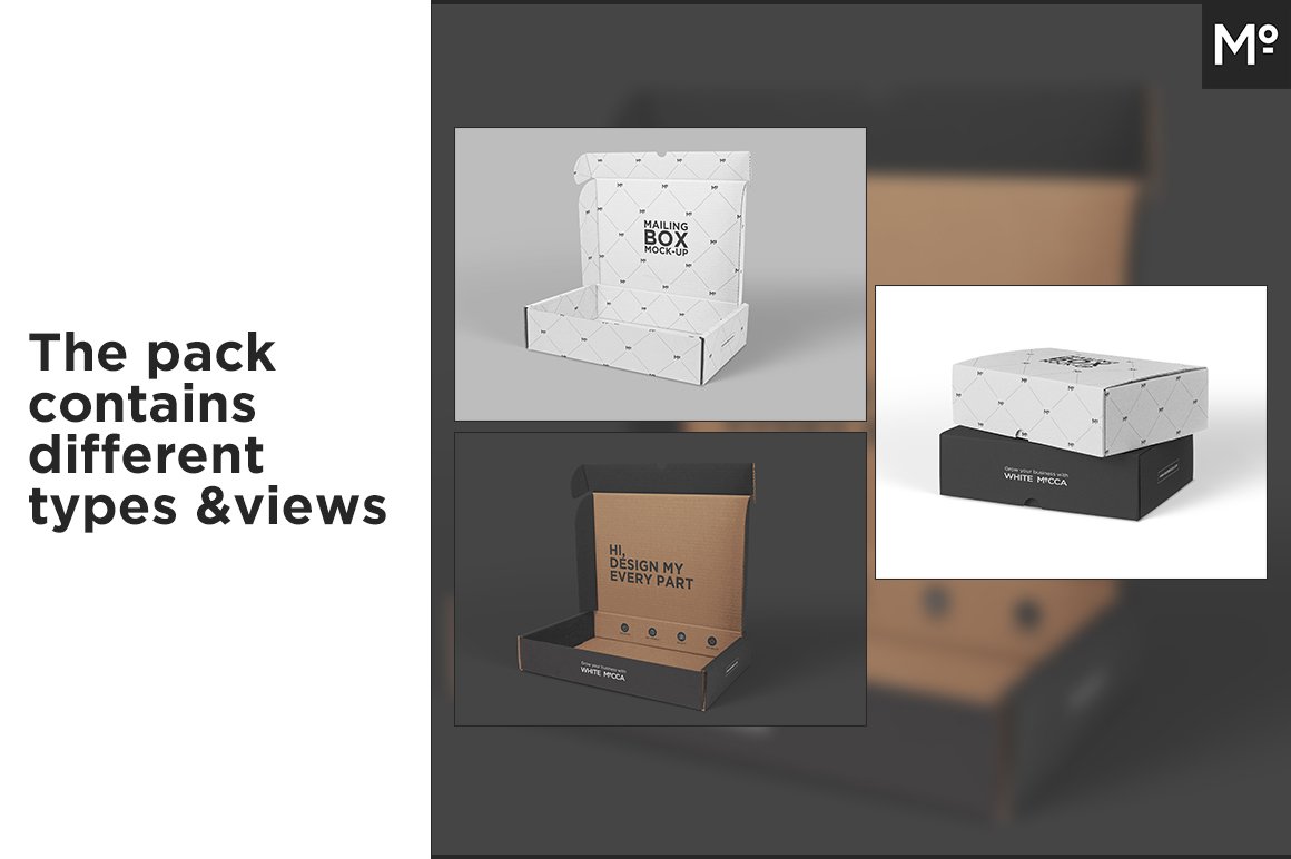Mailing Box Mock-up preview image.