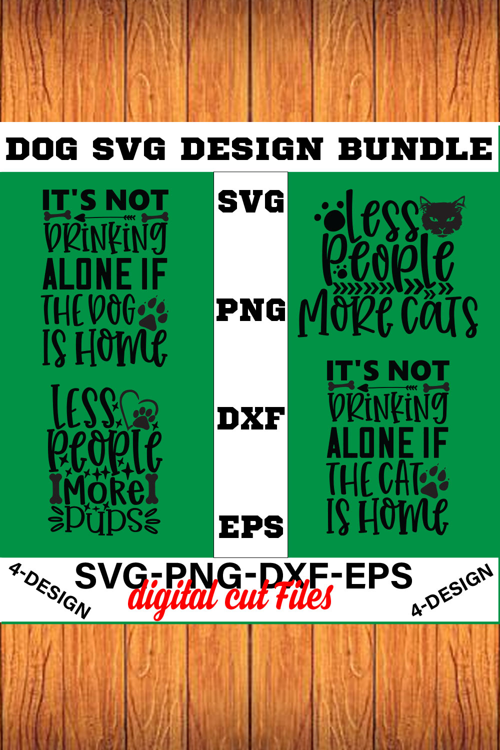 Dog Bundle SVG, Dog Mom Svg, Dog Lover Svg, Cricut Svg, Dog Quote, Funny Svg, Pet Mom Svg, Cut Files Volume-25 pinterest preview image.