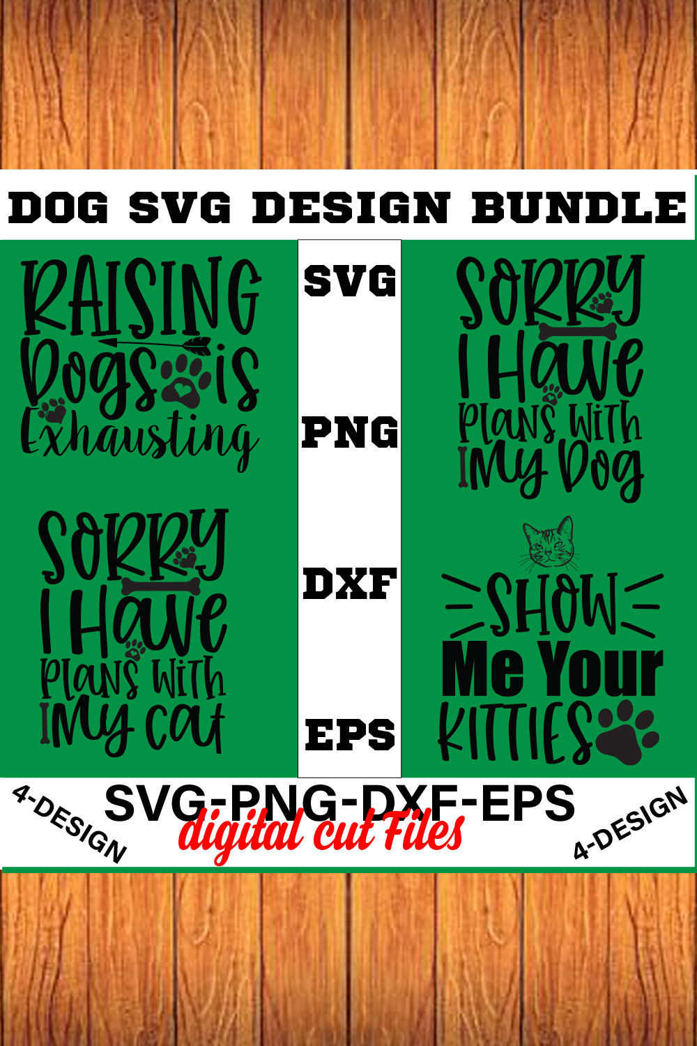 Dog Bundle SVG, Dog Mom Svg, Dog Lover Svg, Cricut Svg, Dog Quote, Funny Svg, Pet Mom Svg, Cut Files Volume-30 pinterest preview image.