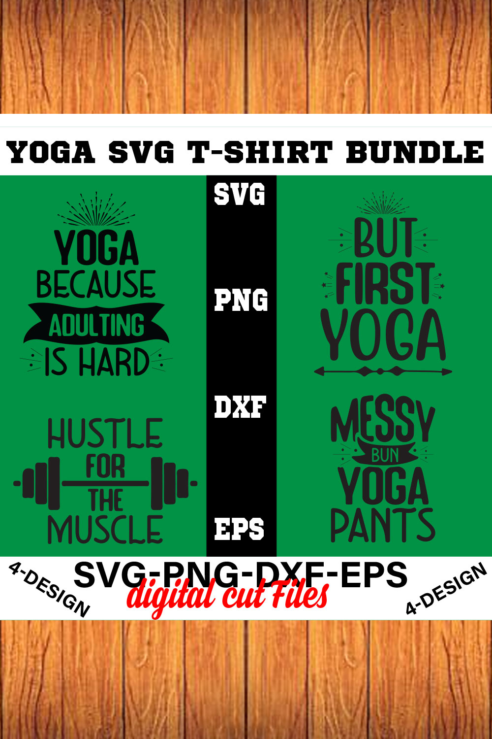 Yoga SVG Bundle - Namaste shirt SVG for Cricut - Good vibes Tee SVG bundle Volume-06 pinterest preview image.