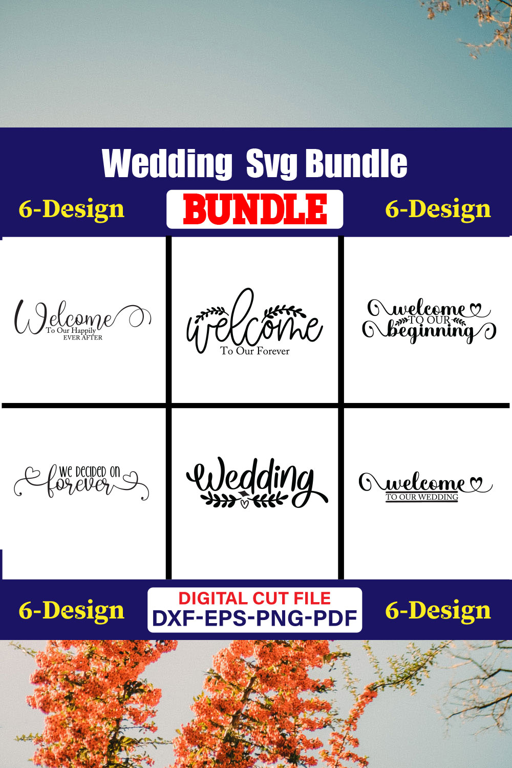 Wedding T-shirt Design Bundle Vol-36 pinterest preview image.