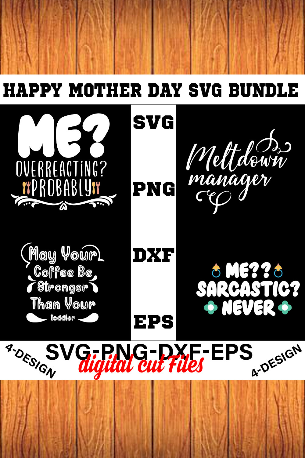 Happy mother day svg Bundle Vol-2 pinterest preview image.