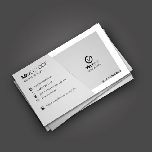 Minimal Corporate Business Card cover image.