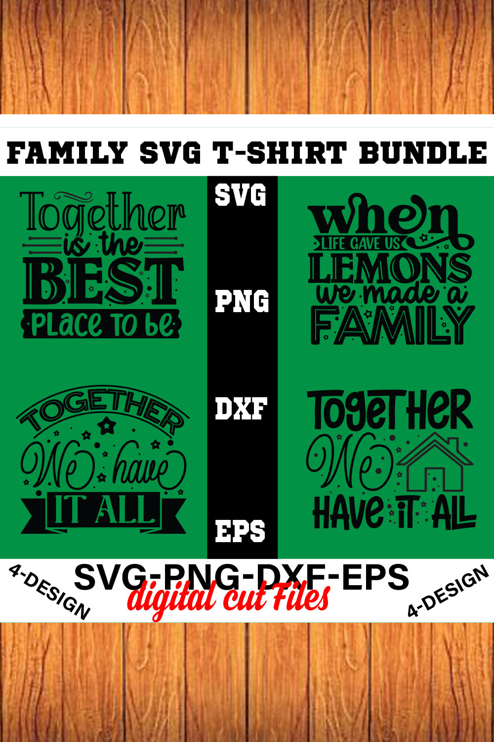 Family Quotes svg, Family svg Bundle, Family Sayings svg, Family Bundle svg Volume-07 pinterest preview image.