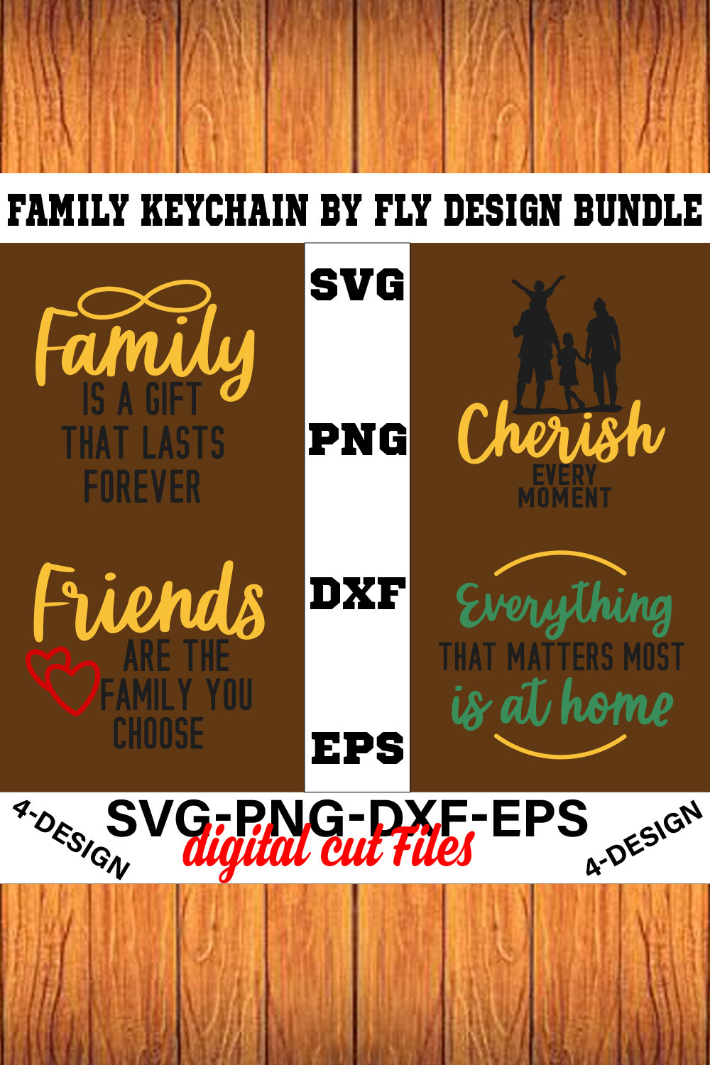 Family Quotes svg, Family svg Bundle, Family Sayings svg, Family Bundle svg Volume-17 pinterest preview image.