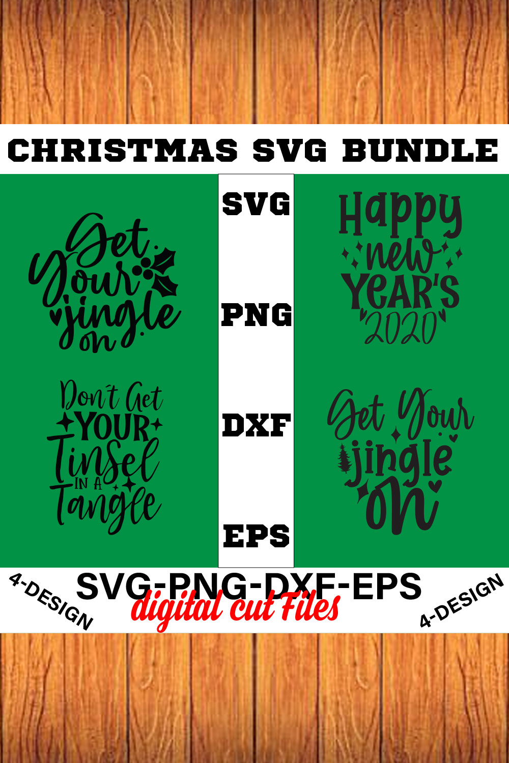 Christmas SVG Bundle Funny Christmas SVG Cut File Cricut Clip art Commercial Use Holiday SVG Christmas Sayings Quotes Winter Volume-20 pinterest preview image.