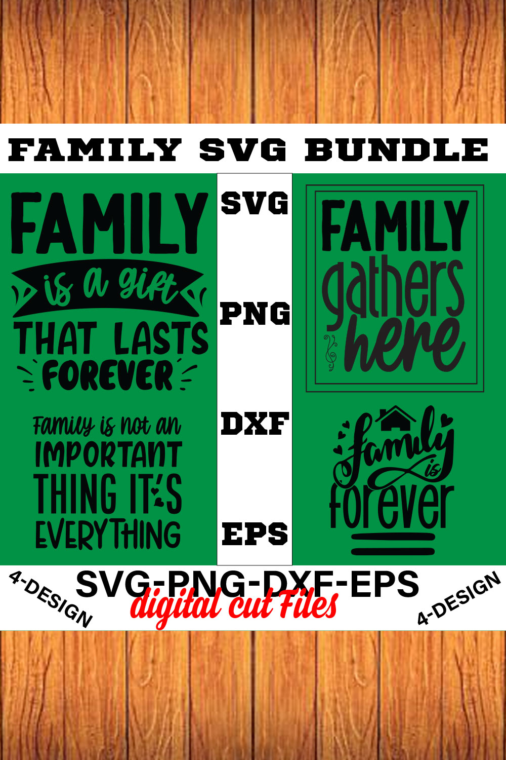 Family Quotes svg, Family svg Bundle, Family Sayings svg, Family Bundle svg Volume-12 pinterest preview image.