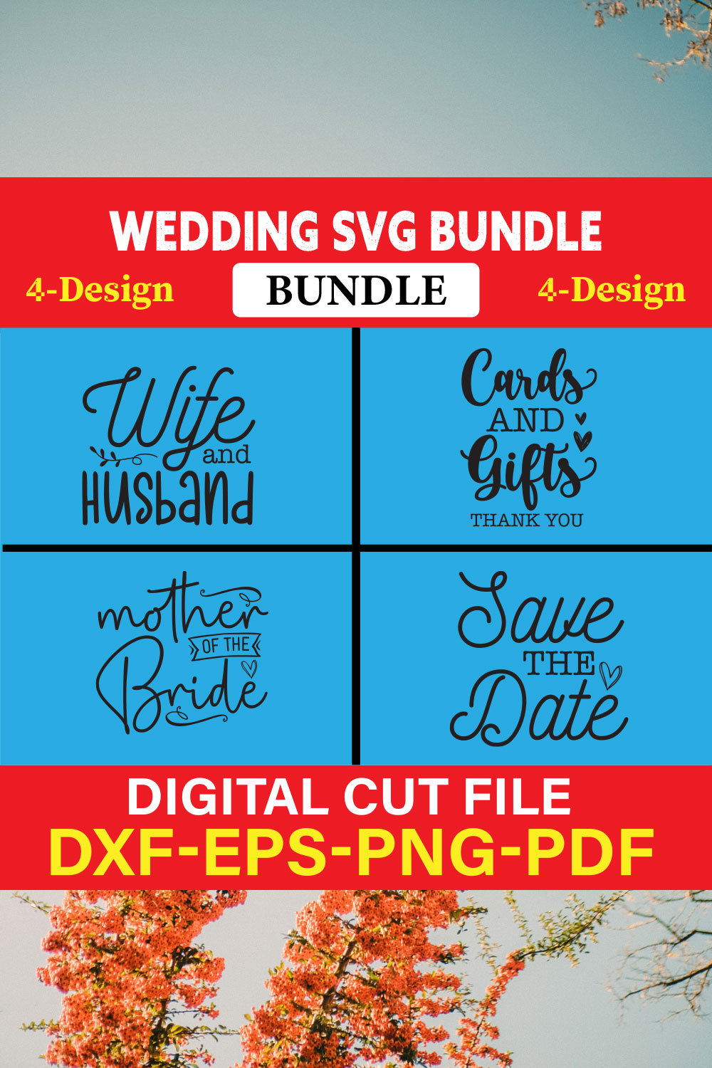 Wedding T-shirt Design Bundle Vol-30 pinterest preview image.