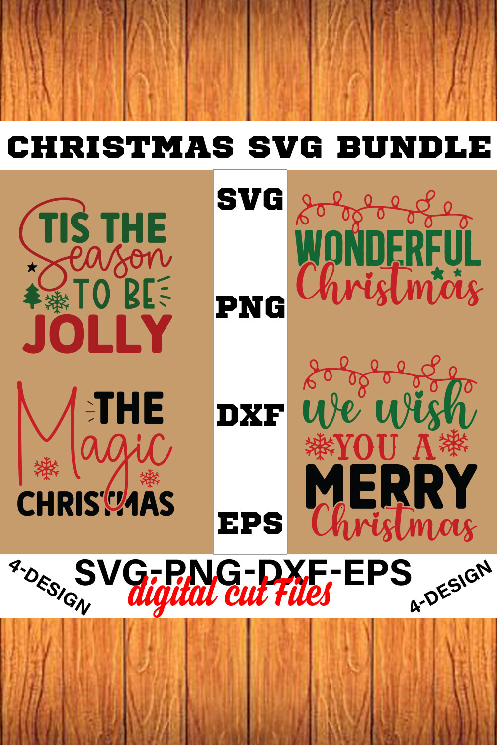 Christmas SVG Bundle Funny Christmas SVG Cut File Cricut Clip art Commercial Use Holiday SVG Christmas Sayings Quotes Winter Volume-10 pinterest preview image.