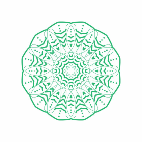 Coloring modern mandala cover image.