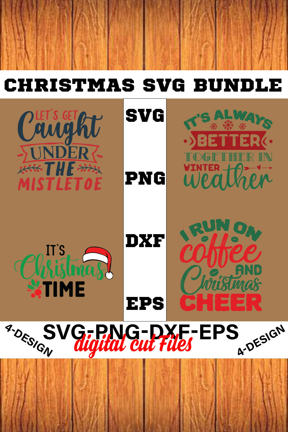Christmas SVG Bundle Funny Christmas SVG Cut File Cricut Clip art Commercial Use Holiday SVG Christmas Sayings Quotes Winter Volume-27 pinterest preview image.