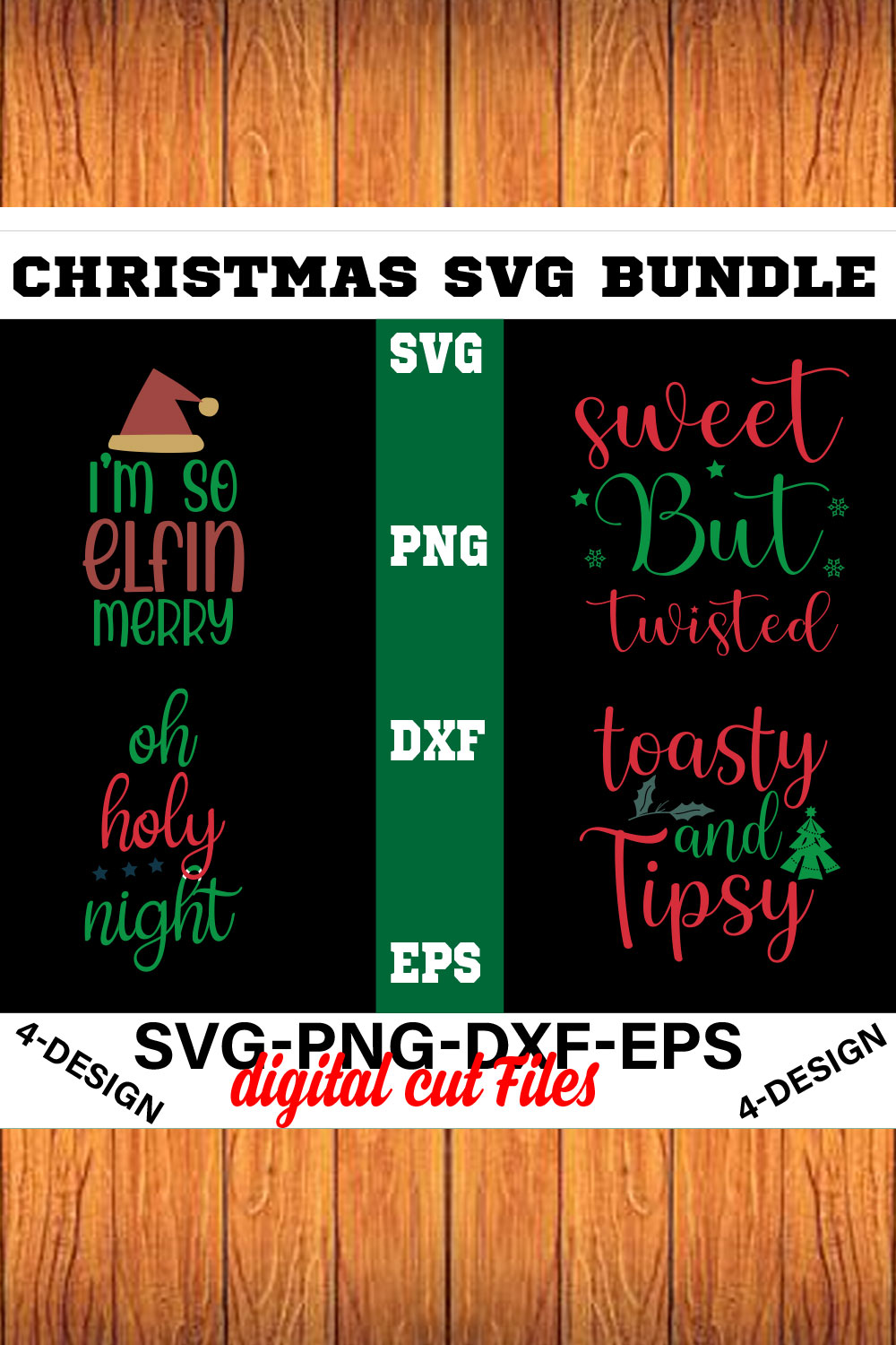 Christmas SVG Bundle Funny Christmas SVG Cut File Cricut Clip art Commercial Use Holiday SVG Christmas Sayings Quotes Winter Volume-02 pinterest preview image.