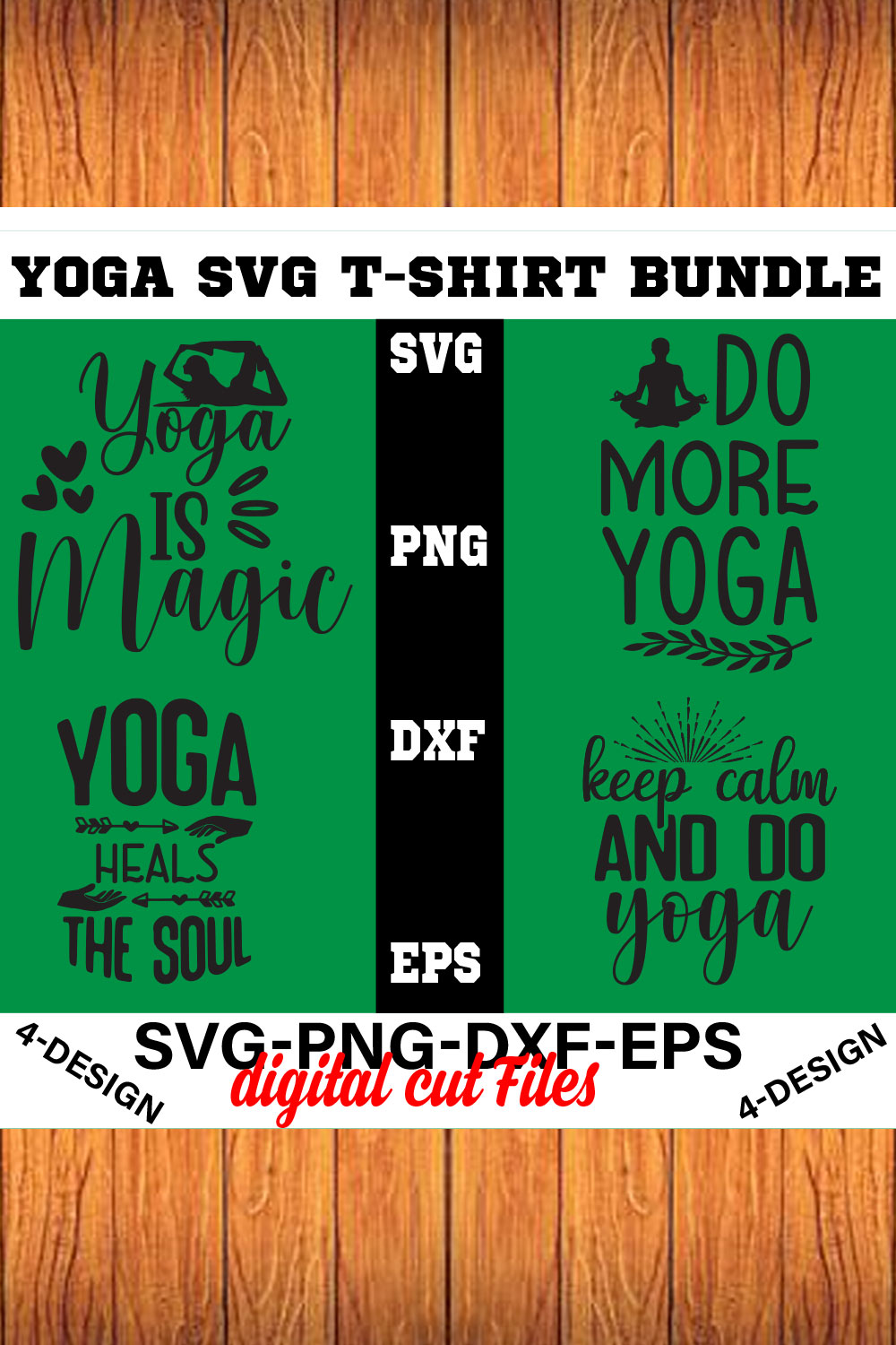 Yoga SVG Bundle - Namaste shirt SVG for Cricut - Good vibes Tee SVG bundle Volume-10 pinterest preview image.