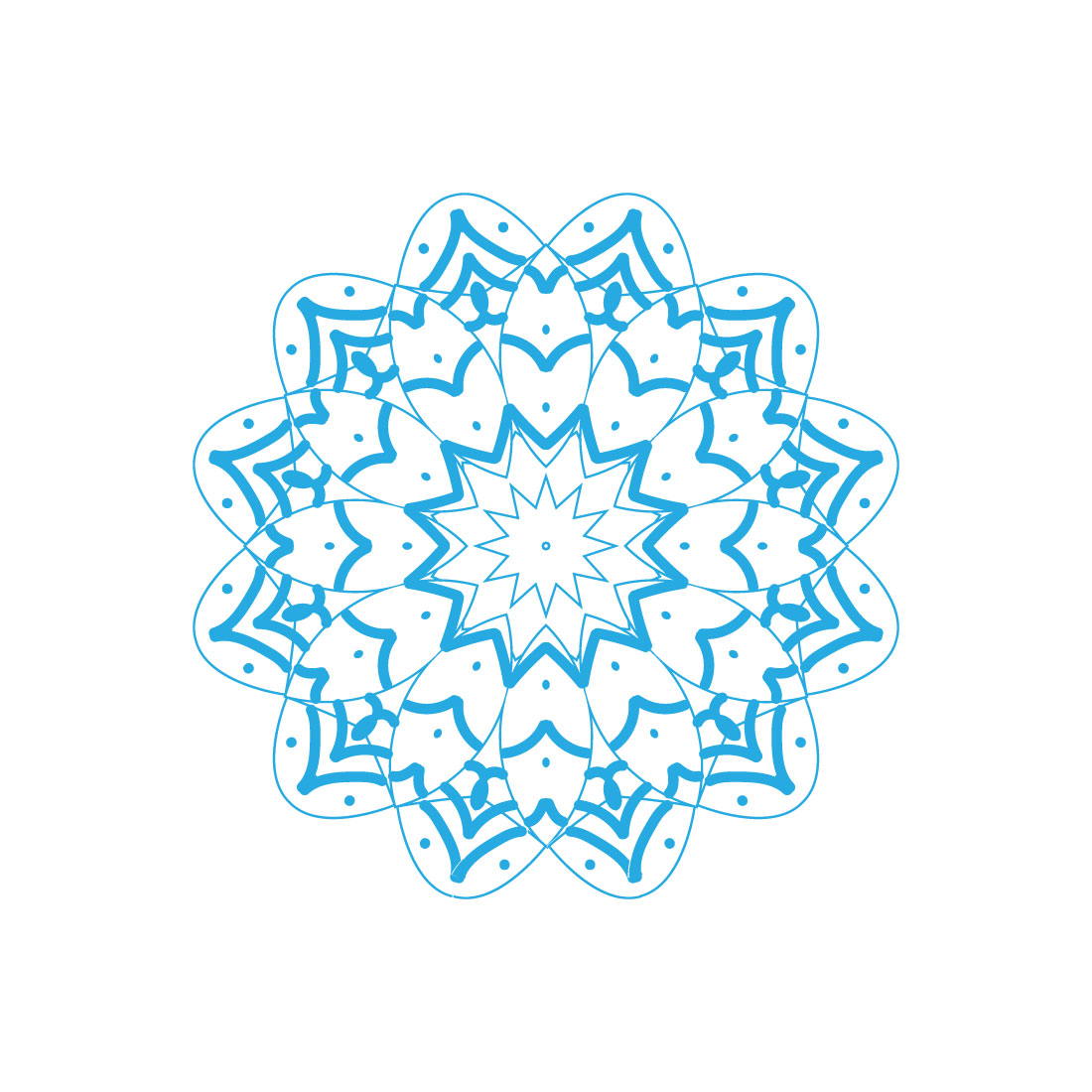 Modern Creative Mandala Design 04 preview image.