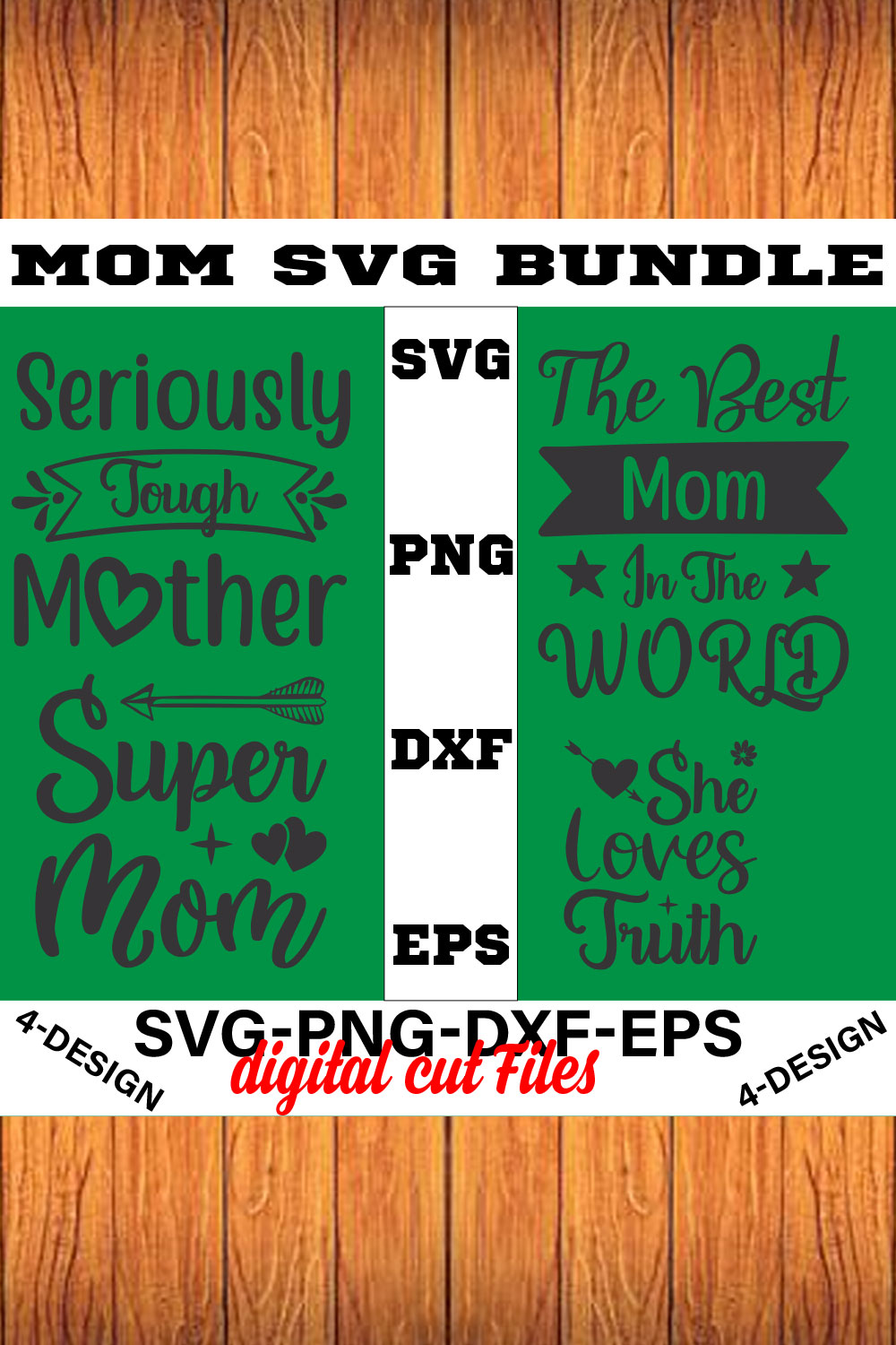 Mothers Day SVG Bundle, mom life svg, Mother's Day, mama svg Volume-05 pinterest preview image.