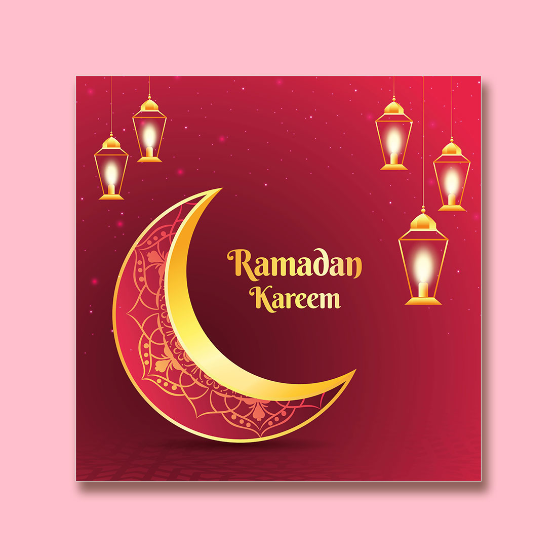 Ramadan and eid ul-fitr social media banner template preview image.