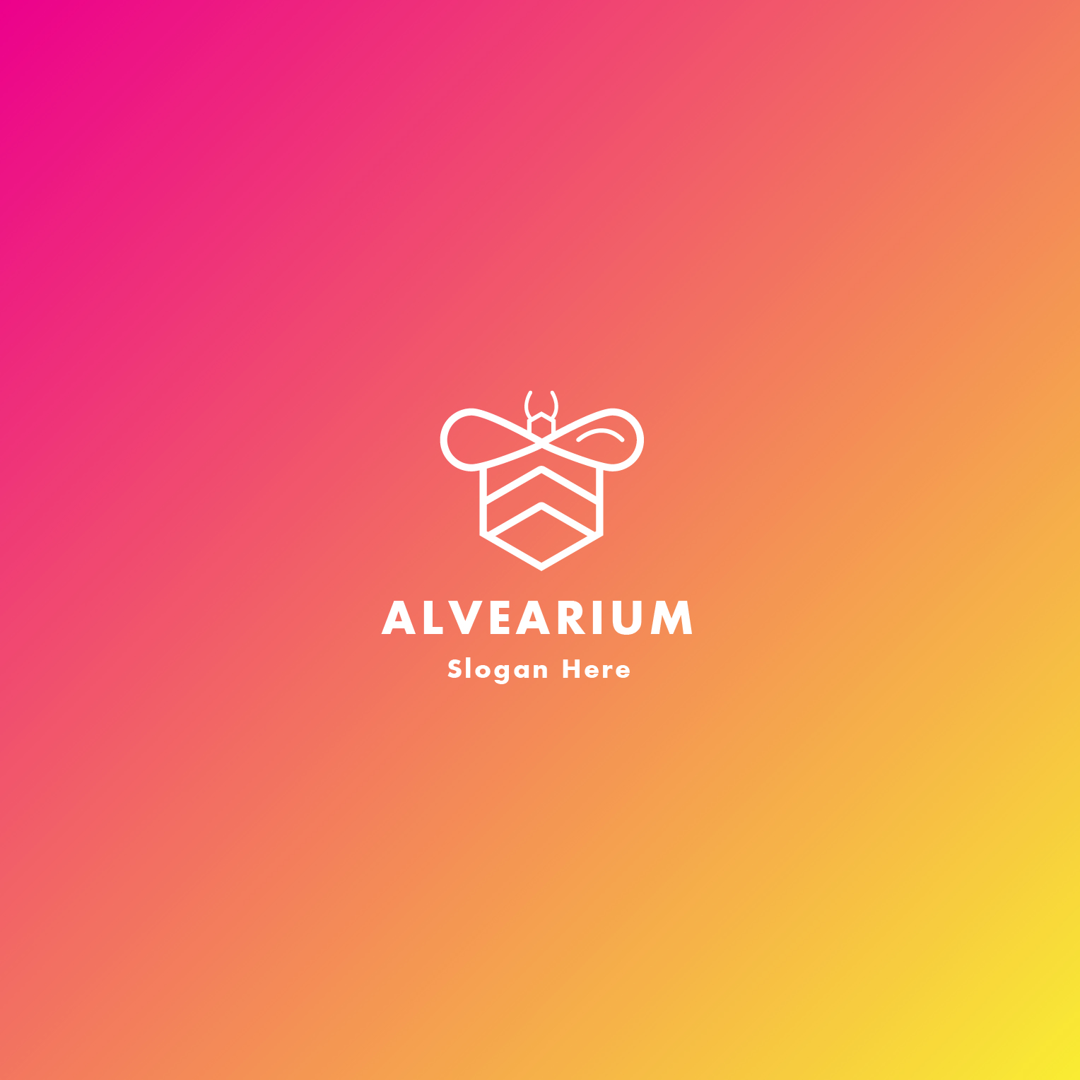 Alvearium Bee Logo Design preview image.