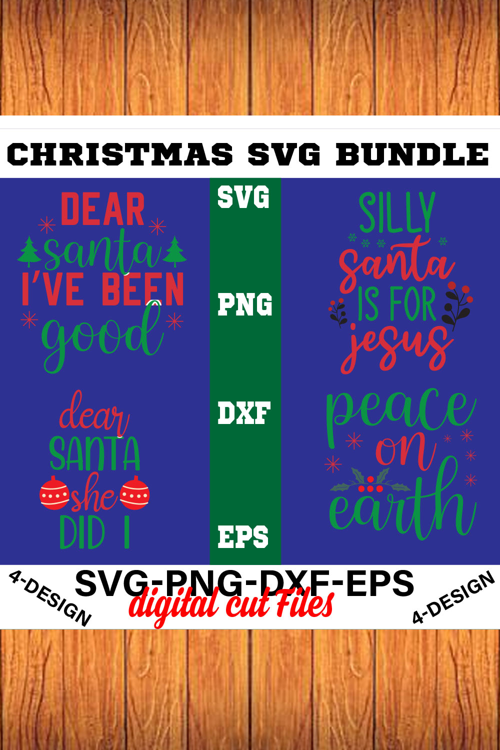 Christmas SVG Bundle Funny Christmas SVG Cut File Cricut Clip art Commercial Use Holiday SVG Christmas Sayings Quotes Winter Volume-03 pinterest preview image.