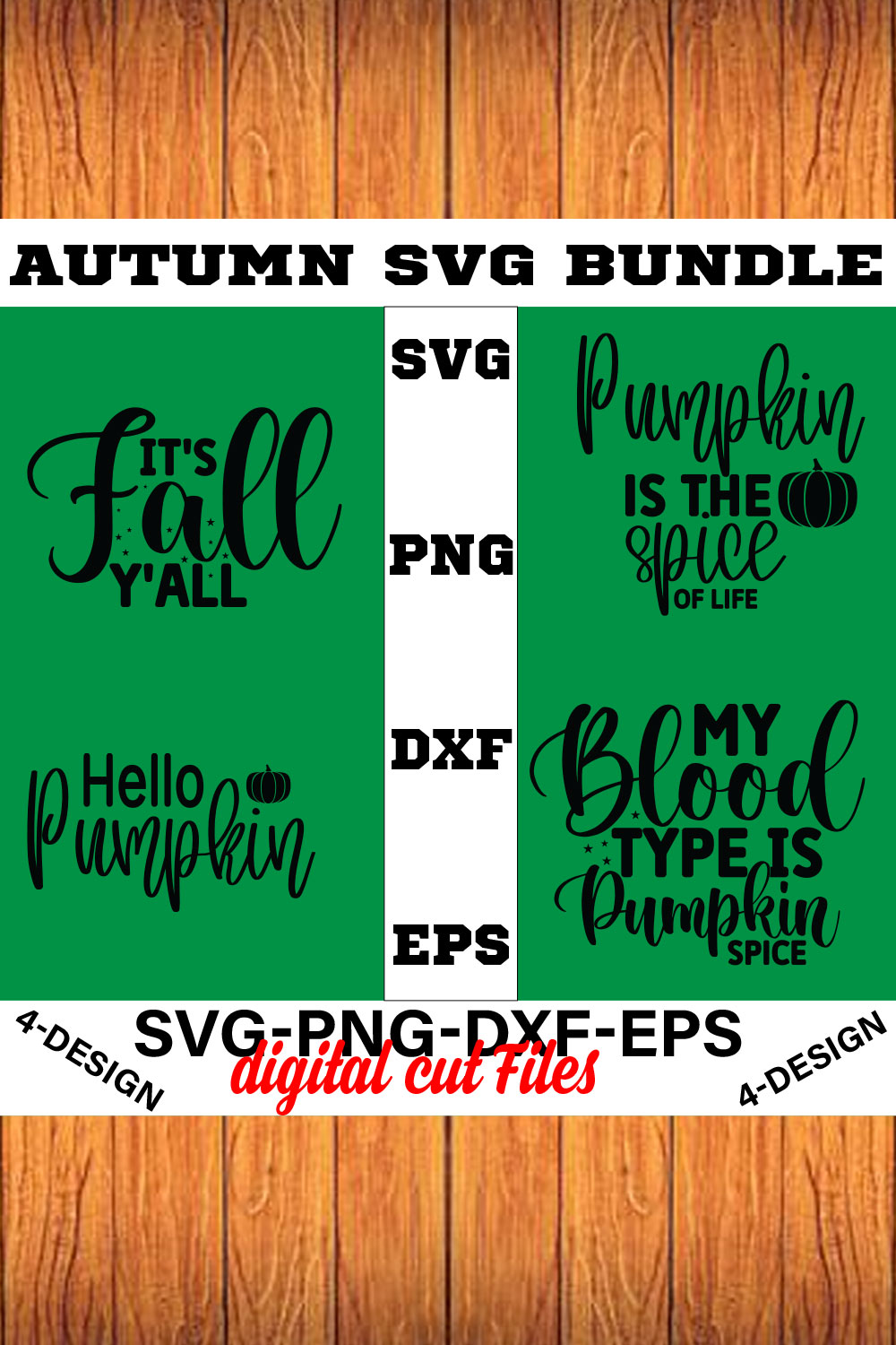 Fall SVG, Fall SVG Bundle, Autumn Svg, Thanksgiving Svg Volume-01 pinterest preview image.