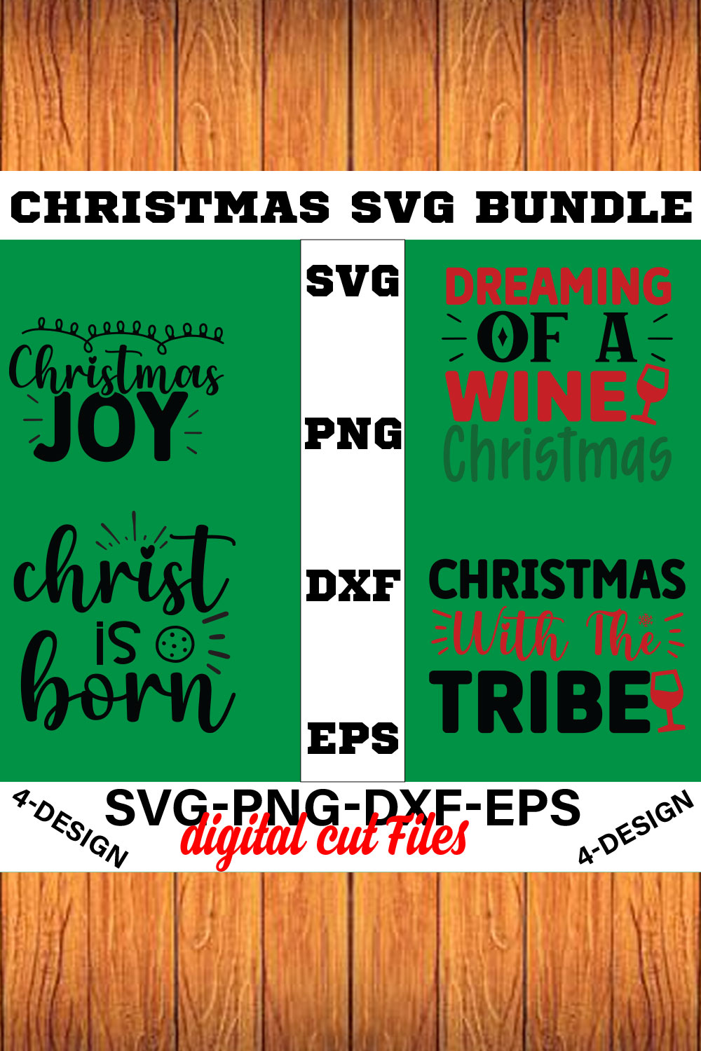 Christmas SVG Bundle Funny Christmas SVG Cut File Cricut Clip art Commercial Use Holiday SVG Christmas Sayings Quotes Winter Volume-06 pinterest preview image.