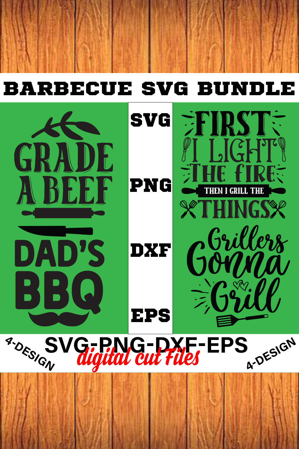 Barbecue SVG Bundle Vol-02 pinterest preview image.