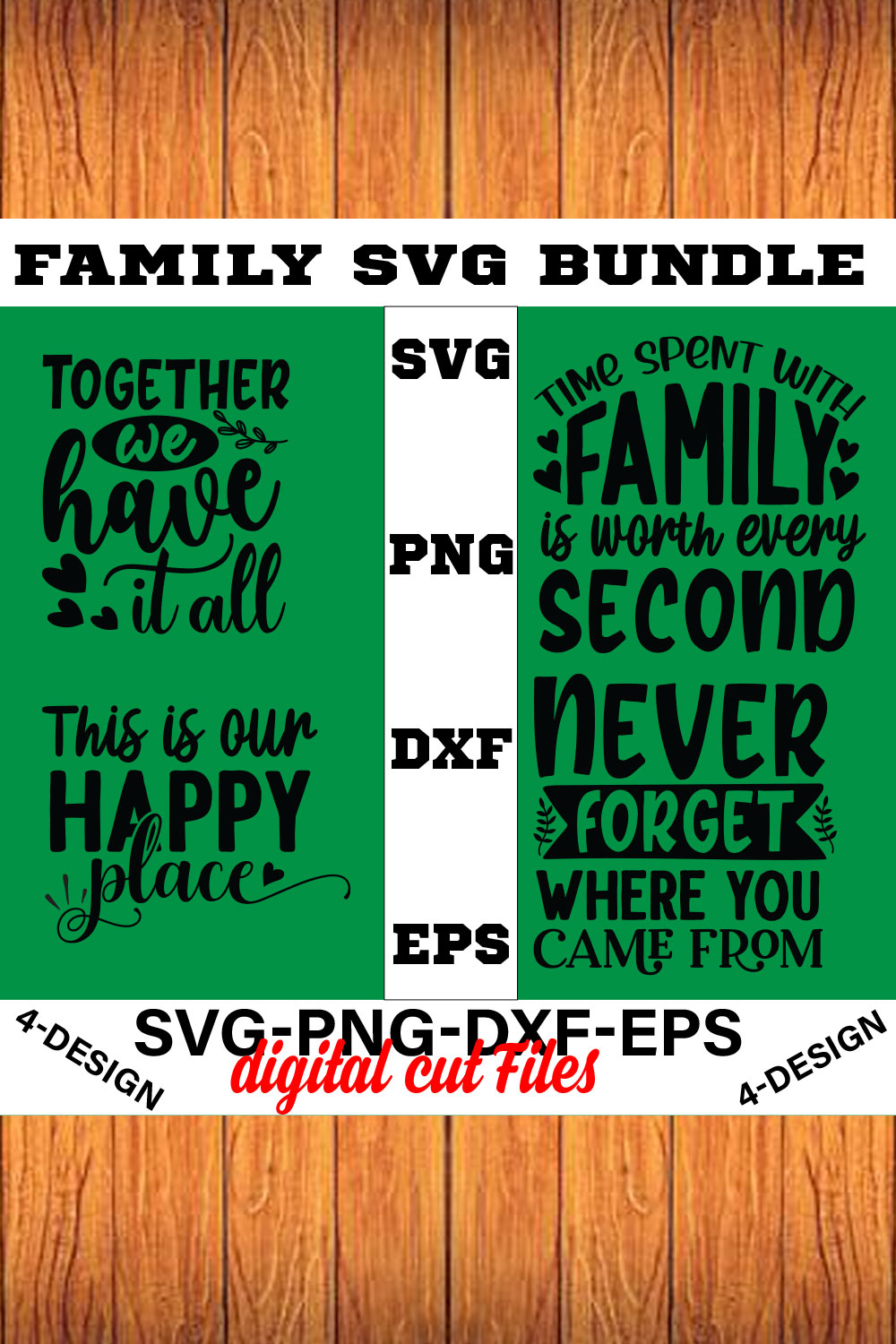 Family Quotes svg, Family svg Bundle, Family Sayings svg, Family Bundle svg Volume-14 pinterest preview image.
