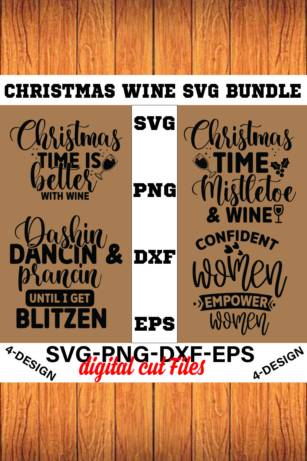 Christmas SVG Bundle Funny Christmas SVG Cut File Cricut Clip art Commercial Use Holiday SVG Christmas Sayings Quotes Winter Volume-16 pinterest preview image.