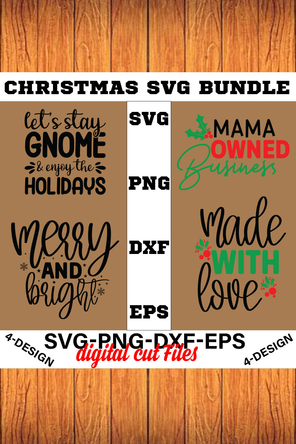 Christmas SVG Bundle Funny Christmas SVG Cut File Cricut Clip art Commercial Use Holiday SVG Christmas Sayings Quotes Winter Volume-28 pinterest preview image.